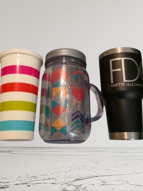 kate spade Other - Asst of tumblers 2 plastic and 1 stainless steel
